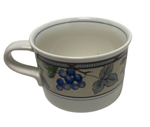 Mikasa Intaglio  Coffee Mug Garden Harvest  No Saucer Fruit Mug Stoneware