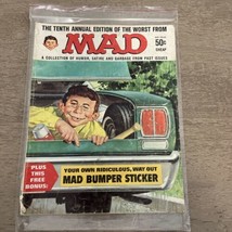 1967 Tenth Annual Edition of The Worst From Mad Magazine Worn Spine No S... - £7.90 GBP