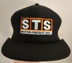STS Motor Freight Trucking Vintage 80s Cardinal Snapback Trucker Mesh Ha... - $11.34