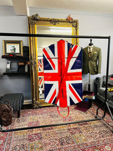 Leather Suit Carrier Garment Bag/Custom British Flag Carry-on Travel Sui... - £172.09 GBP