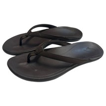 Olukai Hoopio Sandals Womens 6 Brown Quick Dry Thong Flip Flop Comfort B... - $502.63 MXN