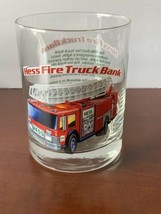 Vintage 1996 Hess Fire Truck Bank Glass Collectible   - $9.90