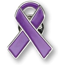 1 Pancreatic Cancer Ribbon Lapel Pin Illness Awareness Jewelry Quality C... - $9.85