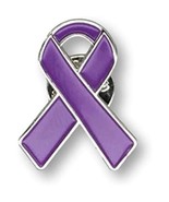 1 Pancreatic Cancer Ribbon Lapel Pin Illness Awareness Jewelry Quality C... - $183.17 MXN