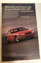 1992 Pontiac Grand Am Vintage Print Ad pa22 - £4.43 GBP