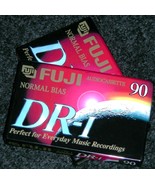 Lot of 3 New Sealed FUJI Blank Audio Cassette Tapes DR-I 90 Minute Norma... - £8.78 GBP
