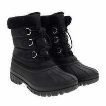 Chooka Ladies&#39; Size 8, Lace-Up Winter Snow Boot, Black - $34.99