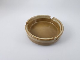 Vintage NEVCO Ceramic Ashtray Retro 3 Slot Brown Tone Design - £23.74 GBP