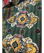 KANTHA ONE OF A KIND 1pc USE AS U PLESSE 60”x90”THROW, TABLECLOTH ETC IN... - £97.75 GBP