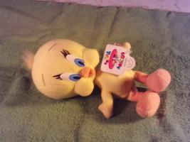 Vintage Applause Tweety Bird Plush Toy w/Tags 90s Warner Brothers 8&#39;&#39; Tall - $13.00