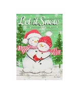 Style Selections 1-ft W x 1.5-ft H Winter Garden Flag  - Let it Snow - £11.09 GBP