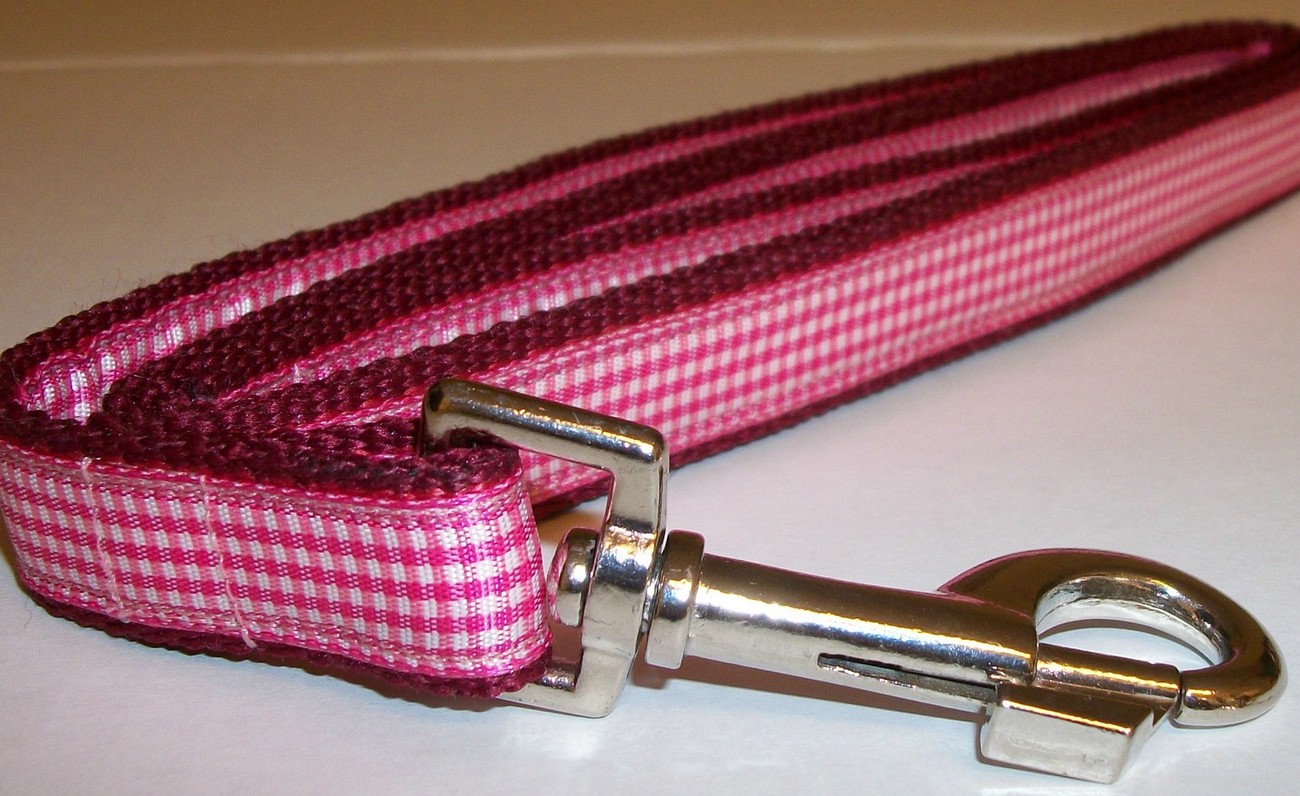 Nylon Dog Leash Pink - $16.00