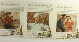 Vintage Lot Advertising Paper Magazine Beer Schlitz Milwaukee 1943-44 WWII Era - £16.43 GBP