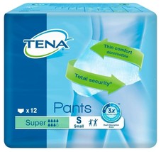 TENA Incontinence Pants Super Small x 12 x 4 - £46.46 GBP