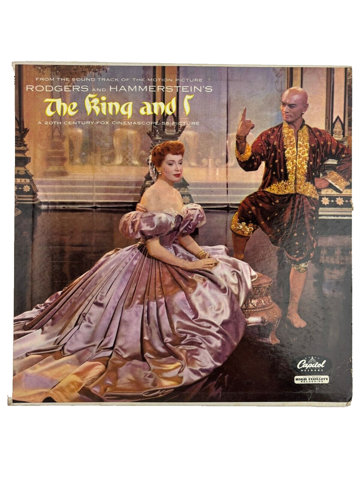 The King and I - original soundtrack vinyl album from 1956  CAPITOL RECORDS - $4.20