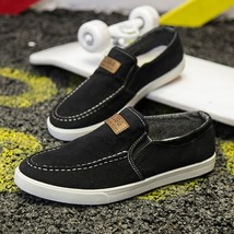 Men&#39;s Casual Shoes  Canvas Denim Sneakers Men Wal Flats 2022 Spring Summer Light - £58.28 GBP