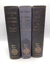 Dictionary of National Biography Vol 6 7 &amp; 10 Hardcover Oxford University Ex-Lib - £13.38 GBP