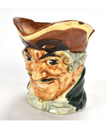 Vintage Dick Turpin Toby Jug Mug Pitcher Gun Handle Japan 3.5&quot; Scoundrel - $29.69