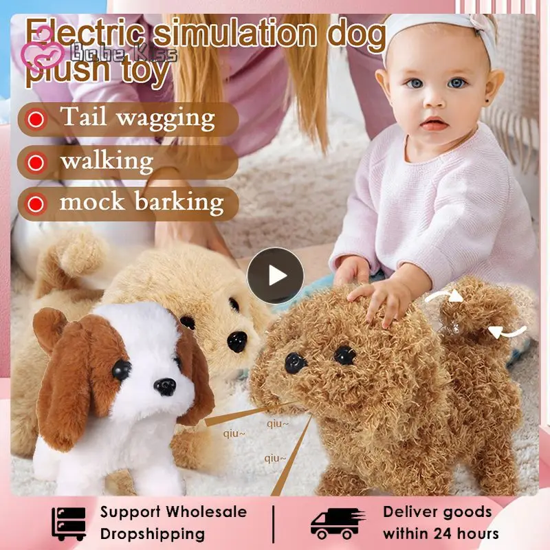 Realistic Electronic Simulation Smart Dog Tail Wagging Ass Shaking Toy Pets - £16.54 GBP+