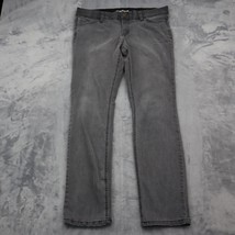 Liz Claiborne Pants Womens 10 Gray Mid Rise Flat Front Classic Fit Skinny Jeans - £20.32 GBP