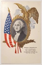 President George Washington Portrait Patriotic Golden Eagle Postcard X26 - $15.95
