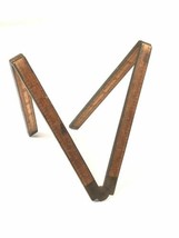 Stanley Lineal &amp; Level Co 24 &quot; Messing Holz Vintage Faltbar Nicht 62 Made IN USA - £77.96 GBP