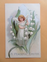 Easter Postcard Antique 1900&#39;s (Germany) Victorian Angel - £11.98 GBP