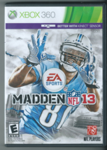   Madden NFL 13 (Microsoft Xbox 360, 2012, Tested Works Great)  - £4.60 GBP