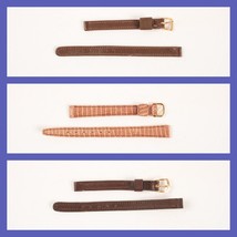 3 Vintage Watch Bands 10mm and 5/16 Inch Calf and Lizard Hadley and JB - $27.10