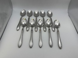 Set of 10 Oneida Stainless Steel SHERATON Place Soup Spoons - $95.39 CAD