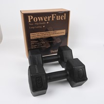 PowerFuel Professional Dumbbell Set Black Home Fitness Weight Training E... - $364.78 MXN