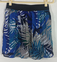Forever 21 XXI Juniors Skirt Medium Floral Leaves Multicolor Elastic Waist ALine - £7.89 GBP