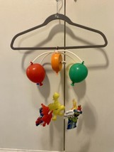 VTG Muppets Sesame Street Musical Crib Mobile Soft Padded 1982 Balloon B... - $18.70