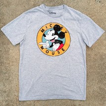 Walt Disney MICKEY MOUSE Wink Retro Distressed Round Logo T-Shirt - Size... - $11.95