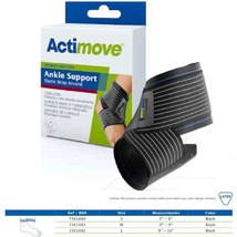 Actimove Ankle Support Elastic Wrap Around Black Medium - £11.00 GBP