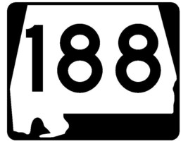 Alabama State Route 188 Sticker R4587 Highway Sign Road Sign Decal - £1.14 GBP+