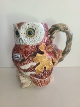 Vintage 1994 Fitz And Floyd Autumn Woods Figural Mugs HTF 5” Owl Fall Acorn - £28.86 GBP