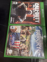 Lot Of 2 Far Cry 5 + Black Ops Iii Xbox One / No Inserts - £10.05 GBP