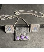 Unique Silver Pendant From Israel, With Chain (Both 925) And 2  5g Geige... - $2,748.44 MXN