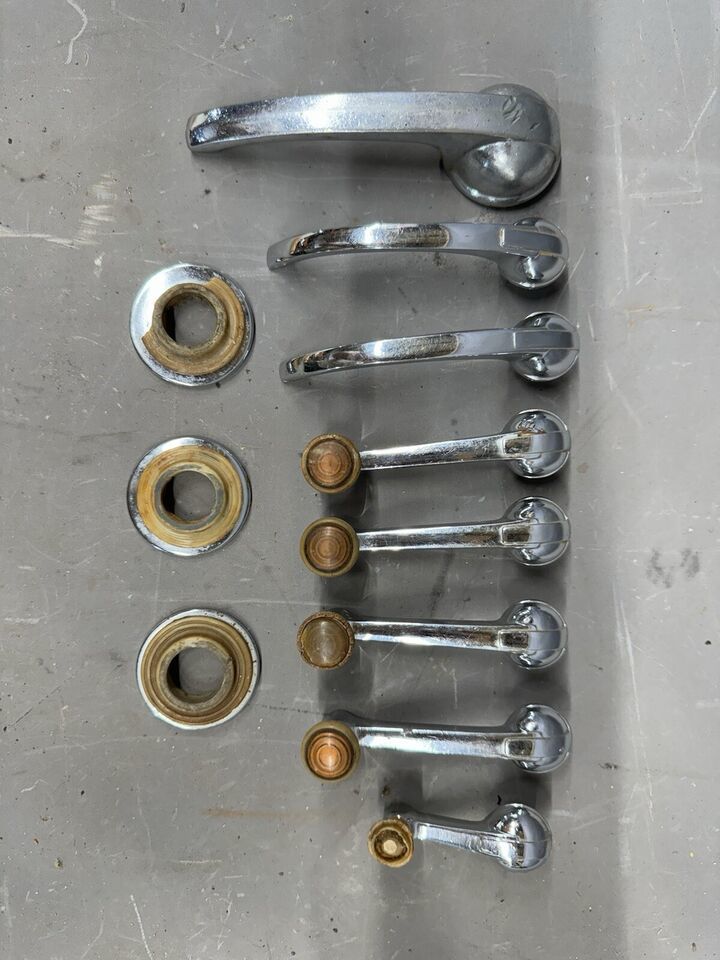 1942-1948 Chevy Fleetline Fleetmaster Door Handles Window Cranks Stylema... - $41.41