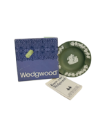 Wedgwood plate ashtray Green ash tray Jasperware candy dish nut vtg ange... - £31.25 GBP