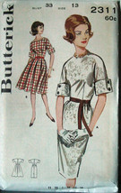 Vintage 1950-60s Pattern 2311 Two Dresses Juniors size 33&quot; bust - £4.73 GBP