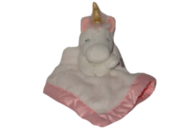 NWT Carters Plush Stuffed Animal Unicorn White Pink Soft Security Blanket Lovey - £18.75 GBP
