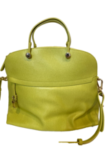 Furla Lime Green Leather Purse 13&quot; H x 14&quot; W x 6.25&quot;D - £91.87 GBP