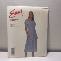 Easy Stitch &#39;n Save 9321 Size 8-14 Misses&#39; Dress - £10.16 GBP