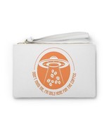 ufo steals coffee beans funny spaceship Clutch Bag alien humor  - £26.30 GBP