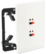Premium 2 Speaker Wall Plate, Speaker Plug, Supports 2 Speaker, 1 Gang S... - $53.41 CAD