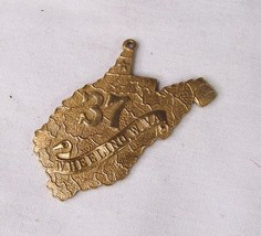 1937 WHEELING WEST VIRGINIA MEDAL BADGE SECTION FIGURAL STATE SILO - £7.76 GBP