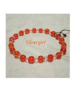 Orange India Glass Stretch Bracelet - £7.95 GBP