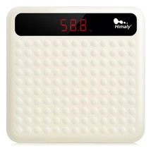 Himaly Digital Body Weight Scale Bathroom Scale, Step-On Technology High, White - £23.66 GBP